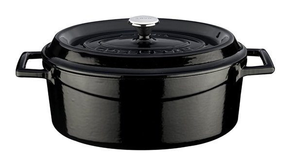 Lava Trendy Döküm 21 cm Basık Tencere Siyah