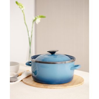 Madame Coco La Garde Döküm 24 cm Derin Tencere Turkuaz