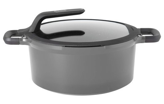 Berghoff Gem Stay Cool 2307419 Cam Kapaklı Döküm Derin Tencere