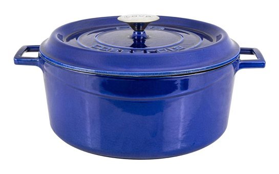 Lava Premium Döküm 28 cm Derin Tencere Mavi