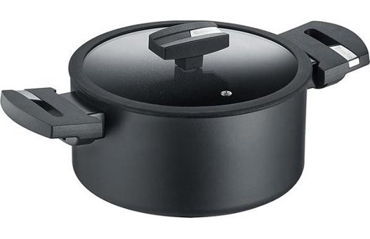 Berndes 444502 İndüksiyon Cam Kapaklı Döküm 20 cm Derin Tencere