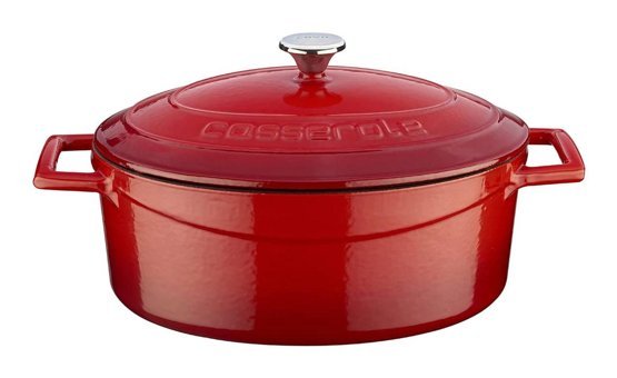 Lava Döküm 25 cm Derin Tencere Kırmızı