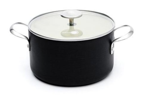 Esse Greenpan Magneto Brussels Cam Kapaklı Granit 22 cm Derin Tencere