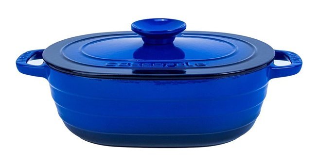 Lava Experience Demir Döküm 24 cm Derin Tencere Mavi