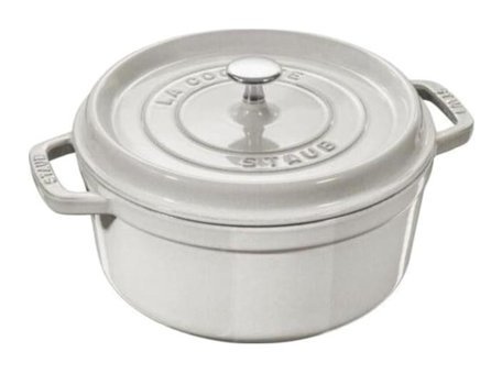 Staub La Cocotte Döküm 24 cm Derin Tencere Beyaz
