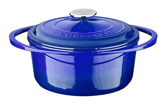 Lava Heritage Demir Döküm 24 cm Derin Tencere Mavi