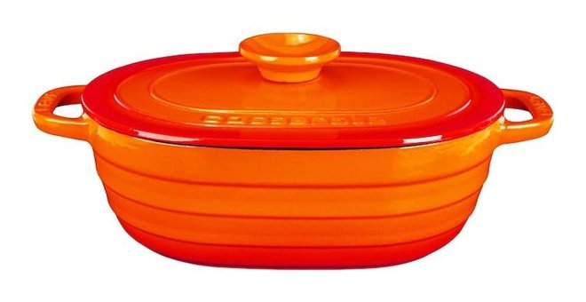 Lava Experience Demir Döküm 24 cm Basık Tencere Turuncu