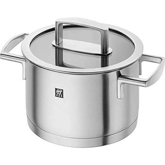 Zwilling Cam Kapaklı Paslanmaz Çelik 16 cm Basık Tencere