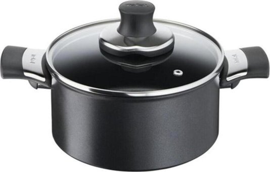 Tefal G26944 Cam Kapaklı Titanyum 20 cm Derin Tencere