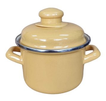Qussine London Mini Emaye 12 cm Derin Tencere Sarı