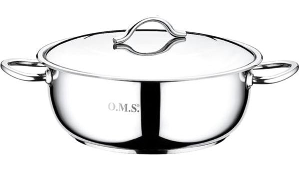 Oms Collection 2006 Paslanmaz Çelik 24 cm Basık Tencere