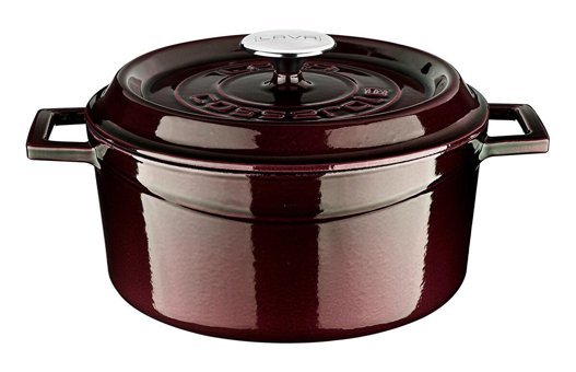 Lava Premium Demir Döküm 24 cm Derin Tencere Mor