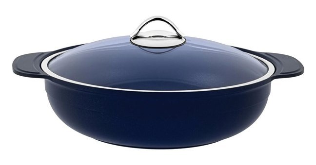 Cvs Cam Kapaklı Granit 32 cm Basık Tencere