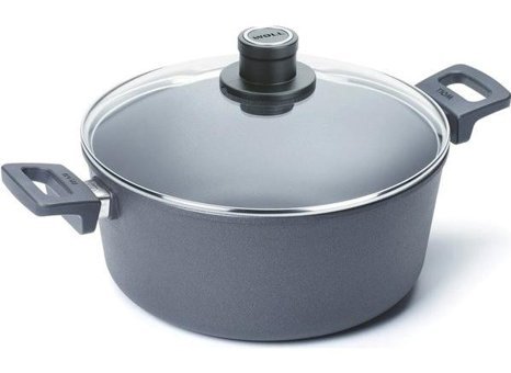Primanova Woll D-WOLL128ILL İndüksiyon Cam Kapaklı Titanyum 28 cm Derin Tencere