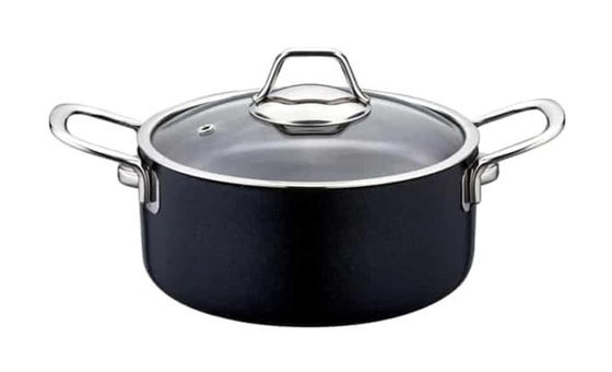 Evimsaray Zest Gusto Cam Kapaklı Granit 20 cm Derin Tencere