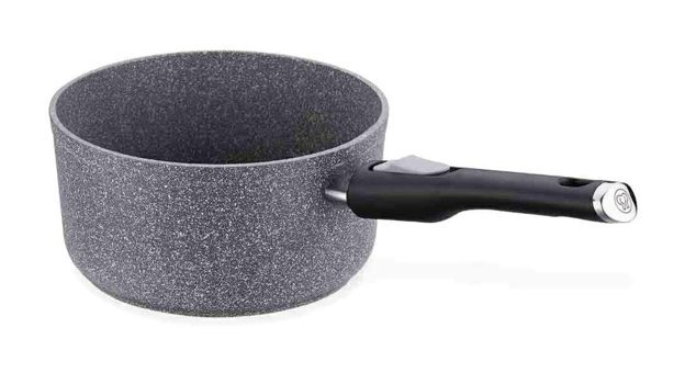 Korkmaz Palma Pratik A3920 Cam Kapaklı Granit 20 cm Derin Tencere