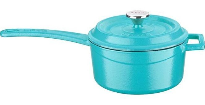 Lava Döküm 16 cm Derin Sos Tencere Turkuaz