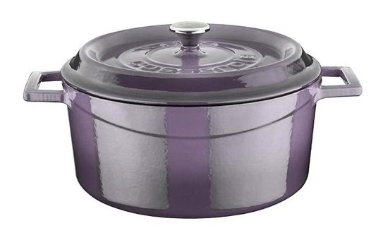 Lava Trendy Demir Döküm 24 cm Derin Tencere Mor