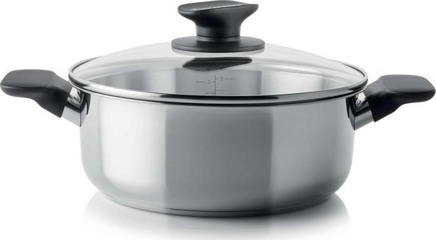 Tupperware Evrensel Serisi İndüksiyon Cam Kapaklı Çelik Derin Tencere