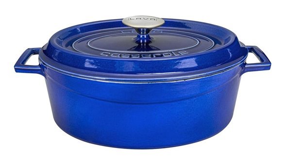 Lava Premium Demir Döküm 23 cm Derin Tencere Mavi