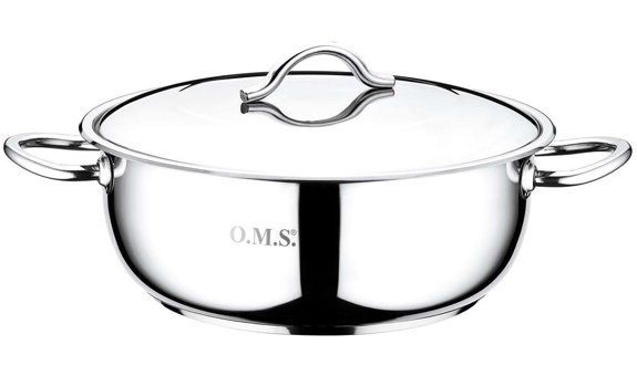 Oms Collection Mega Paslanmaz Çelik Derin Tencere