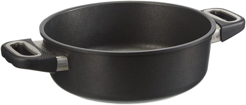 Amt D-AMT824 Cam Kapaklı Alüminyum 24 cm Basık Tencere