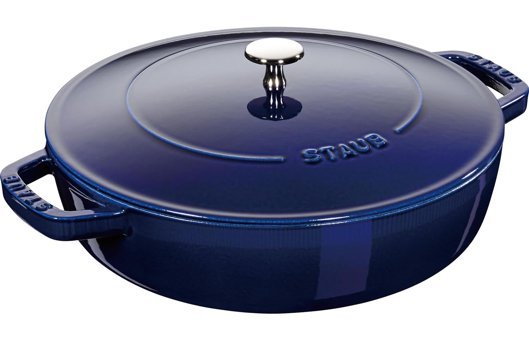 Staub Braisers Chistera Döküm 24 cm Basık Tencere