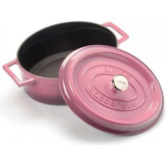 Lava Döküm 21 cm Derin Tencere Pembe