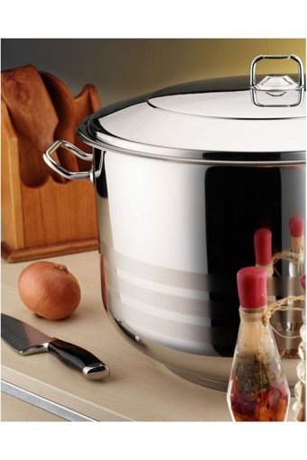 Hascevher Gastro Çelik 34 cm Derin Tencere