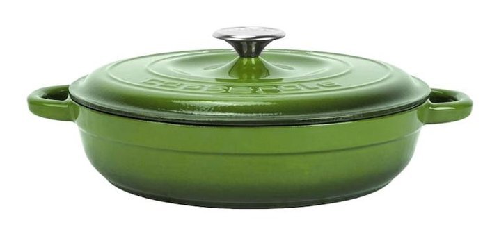 Lava New Heritage Döküm 28 cm Basık Tencere Yeşil