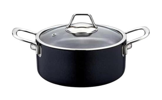 Evimsaray Zest Gusto Cam Kapaklı Granit 26 cm Derin Tencere
