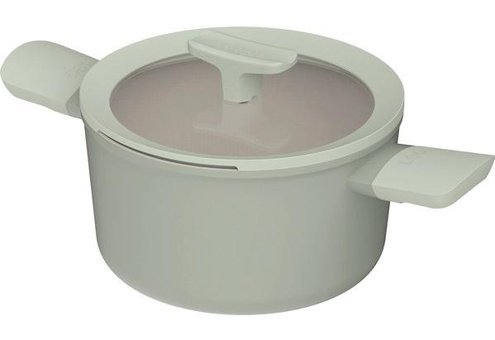 English Home Leo Balance Cam Kapaklı Alüminyum 20 cm Derin Tencere
