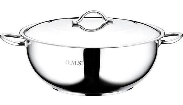 Oms Collection Paslanmaz Çelik 36 cm Derin Tencere