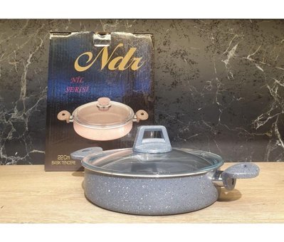 Ndr Nefes Cam Kapaklı Granit 22 cm Karnıyarık Tencere