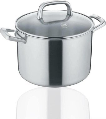 Berndes Tricion Pro 99214 Cam Kapaklı Paslanmaz Çelik 24 cm Derin Tencere
