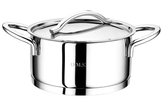 Oms Collection 2036 İndüksiyon Paslanmaz Çelik 26 cm Derin Tencere
