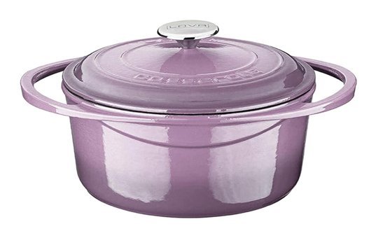 Lava Heritage Demir Döküm 24 cm Derin Tencere Mor