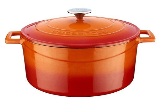 Lava Folk Döküm 28 cm Derin Tencere Turuncu