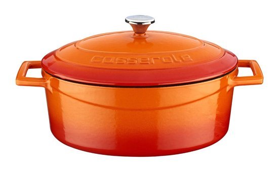 Lava Folk Döküm 21 cm Derin Tencere Turuncu
