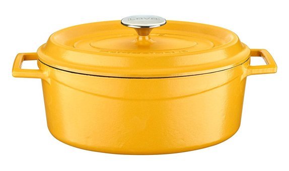 Lava Spring Demir Döküm 21 cm Derin Tencere Sarı