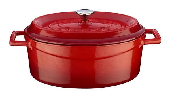 Lava Trendy Döküm 21 cm Derin Tencere Kırmızı