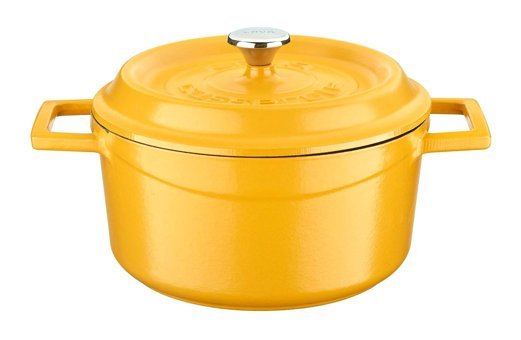 Lava Spring Döküm 20 cm Derin Tencere Sarı