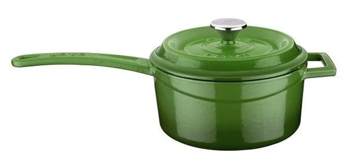 Lava Döküm 16 cm Derin Sos Tencere Yeşil