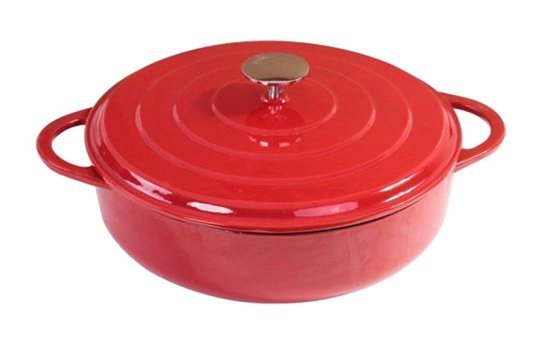 Sürel Döküm 24 cm Karnıyarık Tencere Kırmızı