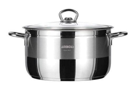 Amboss Saphire SAP 4295 Cam Kapaklı Paslanmaz Çelik 18 cm Derin Tencere