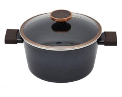 Neoflam Nobless D-NEON240D İndüksiyon Cam Kapaklı Döküm 24 cm Derin Tencere