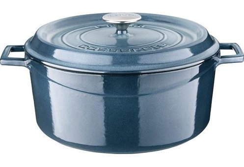Lava Majolik Serisi Döküm 28 cm Derin Tencere Gri