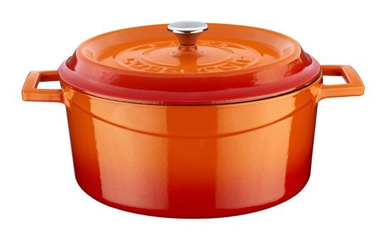 Lava Trendy Döküm 24 cm Derin Tencere Turuncu