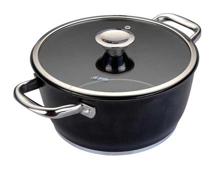 Aryıldız Trendy Prestige İndüksiyon Cam Kapaklı Granit 20 cm Derin Tencere