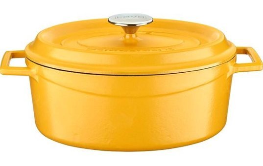 Lava Trendy Demir Döküm 27 cm Derin Tencere Sarı